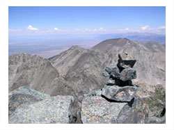 Cairns at Blanca Peak